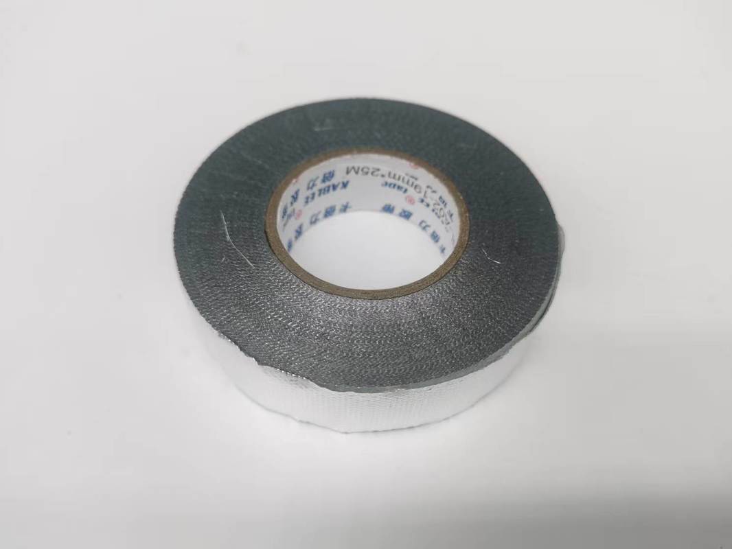 0.2mm厚の黒色自動車用ワイヤーハーネステープ、耐久性のあるアクリレートコポリマー粘着剤付き